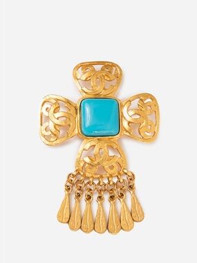 Pre-Owned Chanel 1995 Dangling CC Brooch